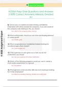 KOSSA Prep One Questions and Answers  &lpar;100&percnt; Correct Answers&rpar; Already Graded  A&plus; 