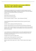 NUR 195 P1 Exam Questions and answers RATED A&plus; 2025&sol;2026 100&percnt; VERIFIED CORRECT 