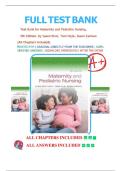 Test Bank For Maternity and Pediatric Nursing&comma; 5th Edition By Susan Ricci&semi; Theresa Kyle&semi; Susan Carman&vert; 9781975220419&vert; All Chapters&vert; LATEST 2025 Edition&period;&period;&period;&period;Pdf