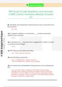 PSP Study Guide Questions and Answers  &lpar;100&percnt; Correct Answers&rpar; Already Graded  A&plus;