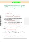 PSP Study Guide Questions and Answers  &lpar;100&percnt; Correct Answers&rpar; Already Graded  A&plus;