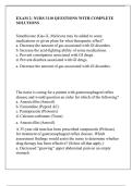 EXAM 2- NURS 3110 QUESTIONS WITH COMPLETE SOLUTIONS