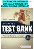 TEST BANK FOR Anatomy of Orofacial Structures&colon; A Comprehensive Approach 8th Edition by Richard W Brand&comma; Donald E Isselhard &vert;complete guide
