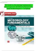 TEST BANK For Microbiology Fundamentals A Clinical Approach&comma; 4th Edition by Marjorie Kelly Cowan &vert;All  Verified Chapters 1 - 22 Fully  Updated&comma; Completely Covered  Newest Version&period;