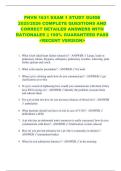 PNVN 1631 EXAM 1 STUDY GUIDE  2025&sol;2026 COMPLETE QUESTIONS AND  CORRECT DETAILED ANSWERS WITH  RATIONALES &vert;&vert; 100&percnt; GUARANTEED PASS  <RECENT VERSION> 