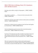 WGU C190 Intro to Biology Exam 311 Questions with Verified Answers&comma;100&percnt;CORRECT