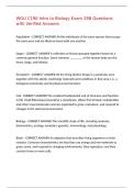 WGU C190 Intro to Biology Exam 288 Questions with Verified Answers&comma;100&percnt;CORRECT
