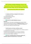 BCO &lpar;PCCA&rpar; Verified Multiple Choice and  Conceptual Actual Emended Exam Questions  With Reviewed 100&percnt; Correct Detailed Answers  Guaranteed Pass&excl;&excl;Current Update