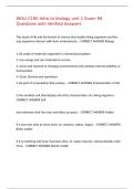 WGU C190 Intro to biology unit 1 Exam 94 Questions with Verified Answers&comma;100&percnt;CORRECT