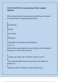 NURS 3110 FINAL Exam Questions With Complete Solutions