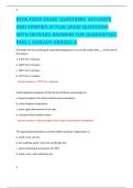 REHS-FOOD EXAM  QUESTIONS  ACCURATE  AND VERIFIED ACTUAL EXAM QUESTIONS  WITH DETAILED ANSWERS FOR GUARANTEED  PASS &vert; ALREADY GRADED 