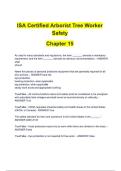 ISA Certified Arborist Tree Worker Safety