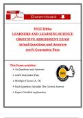 Learners and Learning Science &ndash; D664 &ndash; WGU &ndash; Final Exam Questions and Correct Answers &ndash; Complete Study Bundle