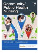 Community Public Health Nursing Promoting the Health of Populations – 7th Edition (Mary A. Nies & Melanie McEwen, Saunders, 2018)  Complete Test Bank & Exam Study Resource
