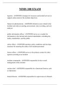 NIMS 100 EXAM QUESTIONS AND ANSWERS 2025