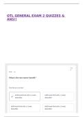 OTL GENERAL EXAM 2 QUIZZES & ANS&excl;&excl;