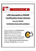 LMR Georgette&rsquo;s PMHNP Certification Exam Review &lpar;2025 Edition&rpar;