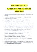 NURS 684 Exam 3- QUESTIONS AND ANSWERS A&plus; Graded