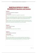 MARYVILLE PATHO 611 EXAM 1&colon; WUNDERLICH Questions and Answers