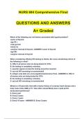 NURS 684 Comprehensive Final QUESTIONS AND ANSWERS A&plus; Graded