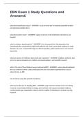 EBN Exam 1 Study Questions and Answers