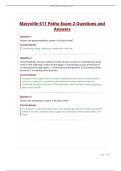 Maryville 611 Patho Exam 2 Questions and Answers