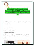 Hawaii Driver&rsquo;s Manual Practice Questions 2025&sol;2026 &ndash; 140&plus; Solved Q&A &vert; Road Rules&comma; Emergency Maneuvers&comma; DUI Laws&comma; Traffic Signs&comma; Licensing&comma; Parking & Safe Driving