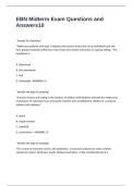 EBN Midterm Exam Questions and Answers