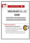 Pass your 2025 PN HESI Exit Exam V1 - V7 Questions and Rationalized Answers&semi; &lpar;NGN & Case studies&rpar;&comma; 100&percnt; Verified