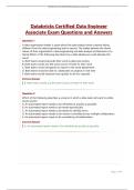 Databricks Certified Data Engineer Associate Exam Questions and Answers