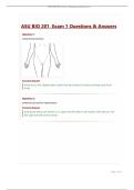 ASU BIO 201&comma; Exam 1 Questions & Answers