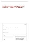 WSI STUDY GUIDE 2025 QUESTIONS WITH 100&percnt; CORRECT ANSWERS&excl;&excl;