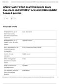 Infantry ALC FO test Exam&vert; Complete Exam Questions and CORRECT Answers&vert; &lpar;2025 update&rpar; Assured success