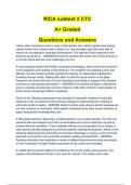 RICA subtest 2 CTC A&plus; Graded Questions and Answers