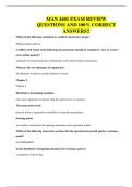 MAN 4401 EXAM REVIEW QUESTIONS AND 100&percnt; CORRECT ANSWERS