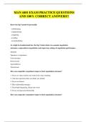 MAN 4401 EXAM PRACTICE QUESTIONS AND 100&percnt; CORRECT ANSWERS