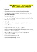 MAN 4401 EXAM 4 QUESTIONS AND 100&percnt; CORRECT ANSWERS