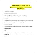 MAN 4401 END TERM EXAM QUESTIONS AND 100&percnt; CORRECT ANSWERS