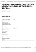 SolidWorks CSWA-AM EXAM&comma; QUESTIONS WITH ACCURATE ANSWERS &vert; MULTIPLE CHOICES &vert;20252026&excl;&excl;