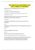 MTL 200 EXAM 4 QUESTIONS AND 100&percnt; CORRECT ANSWERS