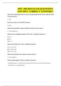 MTL 200 2025 EXAM QUESTIONS AND 100&percnt; CORRECT ANSWERS