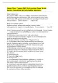 Santa Clara County EMS Orientation Exam Study Guide&ndash; Questions With Detailed Solutions