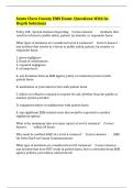 Santa Clara County EMS Exam&colon; Questions With In-Depth Solutions