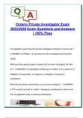 Ontario Private Investigator Exam 2025&sol;2026 &ndash; 100&plus; Real Questions & Answers on PSISA Law&comma; Evidence&comma; Tort&comma; Surveillance&comma; PIPEDA&comma; WHMIS & Court Procedures