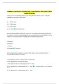 FIFA Agent Exam Practice Questions with Correct Answers 100&percnt; Solved&vert; Latest  Update &lpar;A&plus; Grade&rpar; 