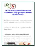 TNT 700&period;6A Classroom Management & Instructional Strategies Exam &lpar;2025&sol;2026&rpar; &ndash; 100 Verified Questions on PBIS&comma; SEL&comma; With-it-ness & More