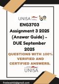 ENG3703 Assignment 3 2025 &lpar;Answer Guide&rpar; - DUE September 2025