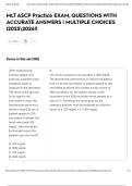 MLT ASCP Practice EXAM&comma; QUESTIONS WITH ACCURATE ANSWERS &vert; MULTIPLE CHOICES &vert;20252026&excl;&excl;