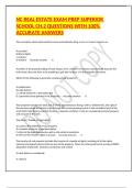 NC REAL ESTATE EXAM PREP SUPERIOR SCHOOL CH&period;2 QUESTIONS WITH 100&percnt; ACCURATE ANSWERS