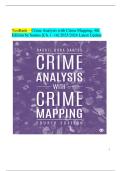 TestBank &ndash; Crime Analysis with Crime Mapping&comma; 4th  Edition by Santos &lbrack;Ch&period; 1&ndash;16&rsqb; 2025&sol;2026 Latest Update Questions and in depth Rationales